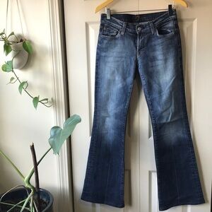 7FAM low rise flare jeans